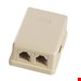  سوکت 1 به 2 تلفن کد 1T2 دو سر مادگی