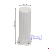پایه شیاردار موادنو سایز ۱۴ سفید